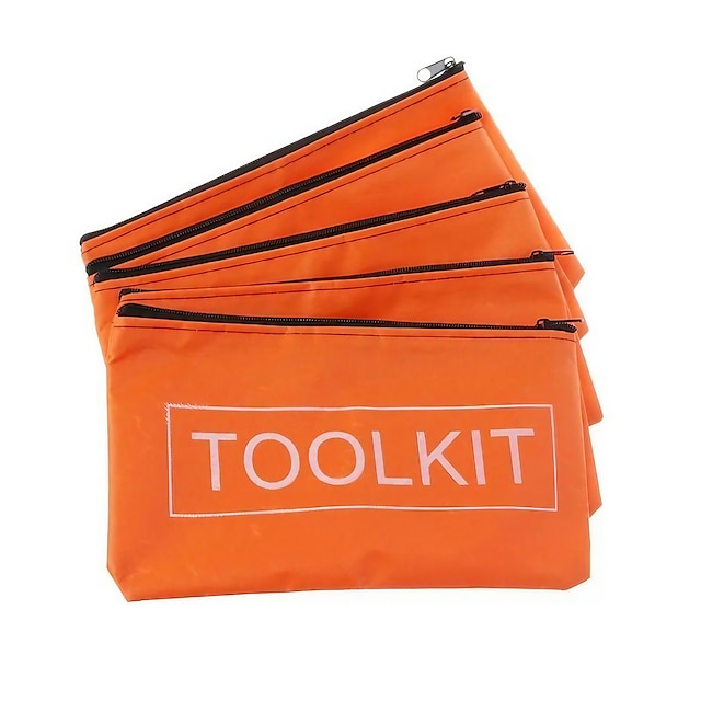  5 pièces sacs de rangement étanche oxford tissu sac à outils matériel trousses à outils 7.68*3.94