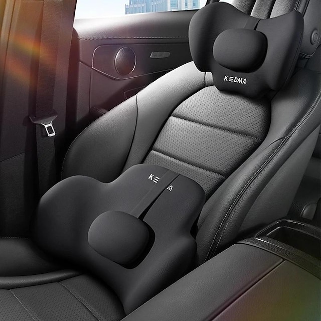  Car Headrest Memory Foam 3d Wrap-Around Pillow Neck Pillow Car Four Seasons Universal Seat Waist Back Cushion