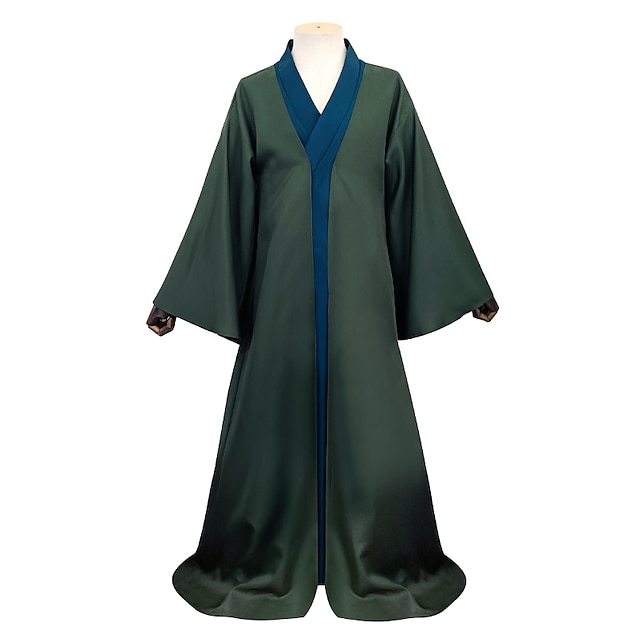  Heer Voldemort Cosplay kostuum Outfits Voor heren Film cosplay Cosplay Donkergroen Halloween Carnaval Maskerade Jas Mantel