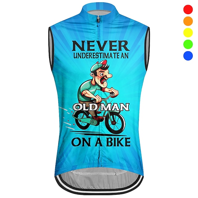 Men's Cycling Vest Cycling Jersey Sleeveless Bike Vest / Gilet Jersey Top with 3 Rear Pockets
