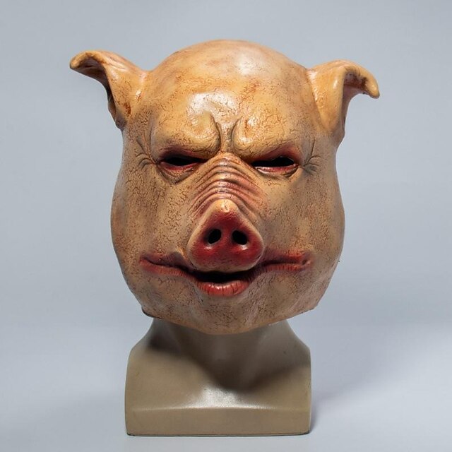 Saw Scary Pig Mask Halloween Props Adults' Men's Women's Funny Scary ...