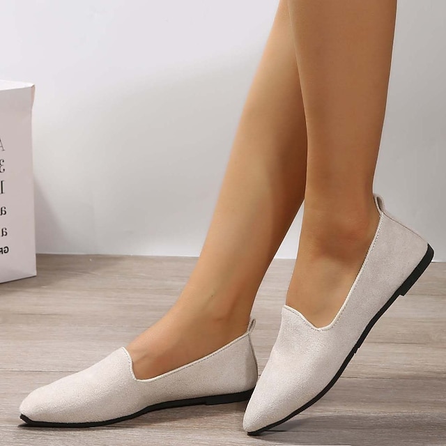 Women's Flats Plus Size Barefoot shoes Comfort Shoes Daily Solid Color