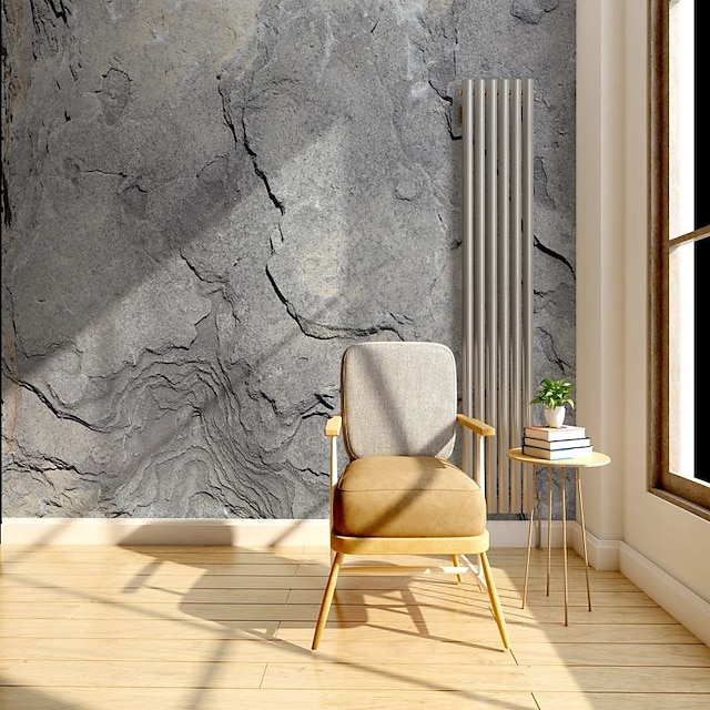  Piatră #D Pagina de decorare Modern Placare a peretilor, pânză PVC / Vinil. Material adeziv necesar Adeziv mural, Tapetul camerei