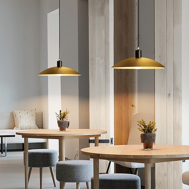  Nordic Creative All-Copper Pendant Lamp Single-Head Golden Pendant Light, E27 Dining Room Simple Pendant Light, Living Room Corridor Bar Chandelier 110-240V