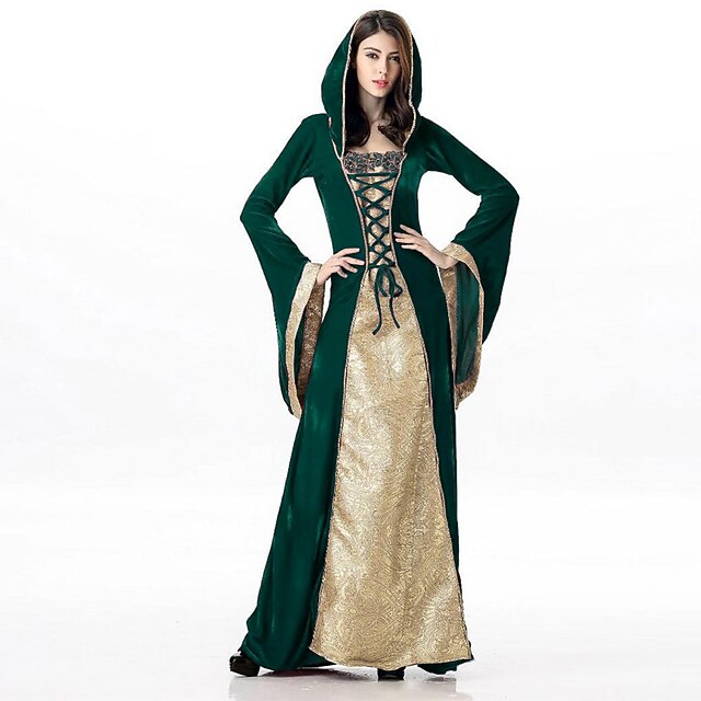 Retro Vintage Medieval Renaissance 17th Century Dress Viking Outlander