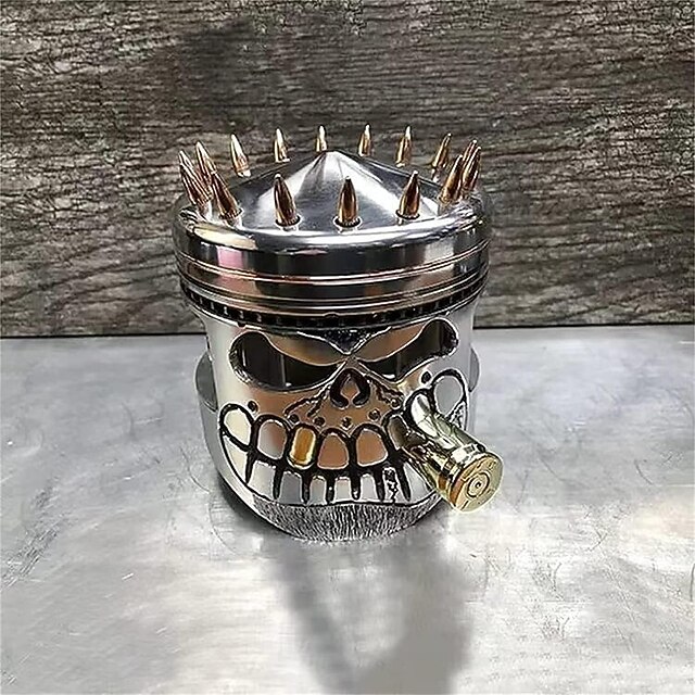 Halloween Piston Skull Face Sculpture, Piston Skull Face Sculpture