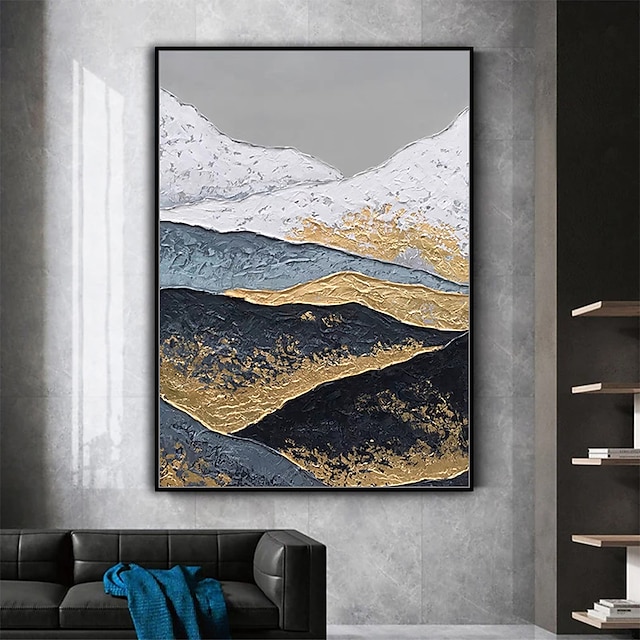  mintura handmade abstrakcyjna alpejska sceneria obrazy olejne na płótnie dekoracja ścienna nowoczesny obraz do wystroju domu walcowane bezramowe nierozciągnięte malowanie