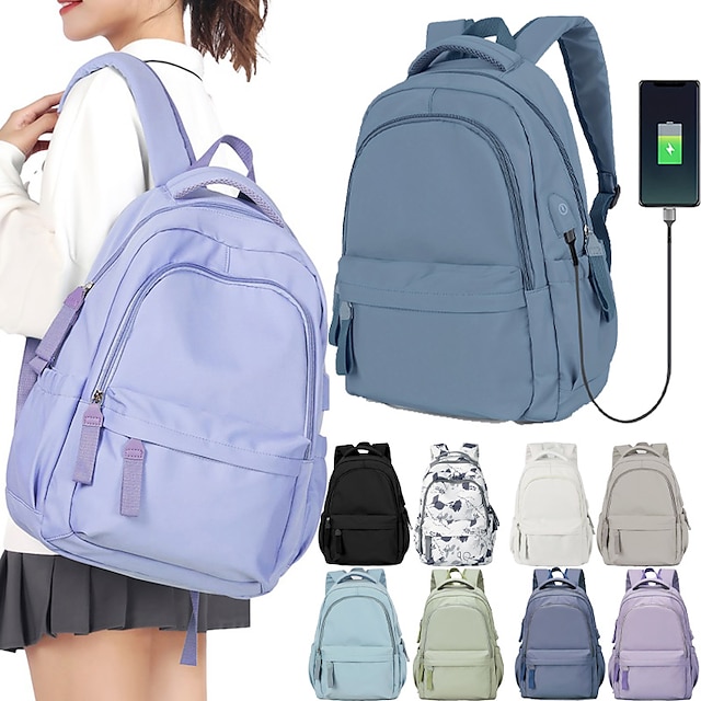  Grand sac à dos pour ordinateur portable durable étanche voyage collège sac à dos cartable pour filles garçons sac à dos d'affaires en plein air décontracté sac à dos