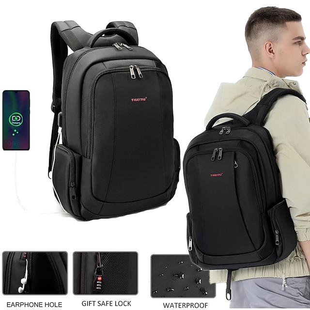  Herrenrucksack 15,6-Zoll-Laptop-Rucksäcke Tasche für Männer Anti-Diebstahl-Schulrucksack männliche Reisetasche