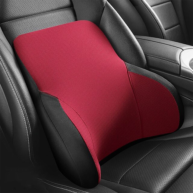 Car Seat Lumbar Support Pillow Soft Memory Foam Driver Back Support Cushion  Pain Driving Fatigue Relief for Cars Trucks SUVs - AliExpress