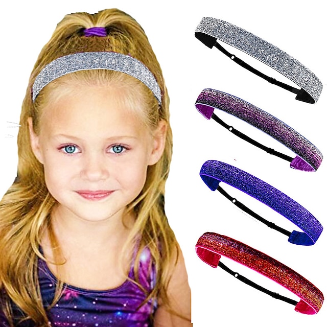  Toddler Girls' Outdoor / Casual / Daily Solid Color Sequins Hair Accessories Silver / Black / White One-Size