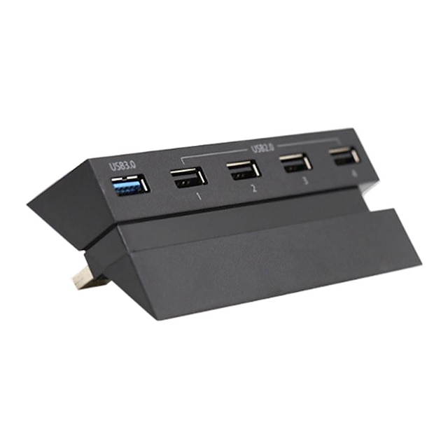  5-Port-USB-Hub für PS4-Hochgeschwindigkeitsladegerät, Controller, Splitter, Erweiterungsadapter, breite Kompatibilität mit Tablet-Dropshiping
