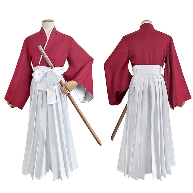  RurouniKenshin Himura Kenshin Anime Costume Cosplay Abiti Cosplay Carnevale Mascherata Costume Per Per uomo Adulti