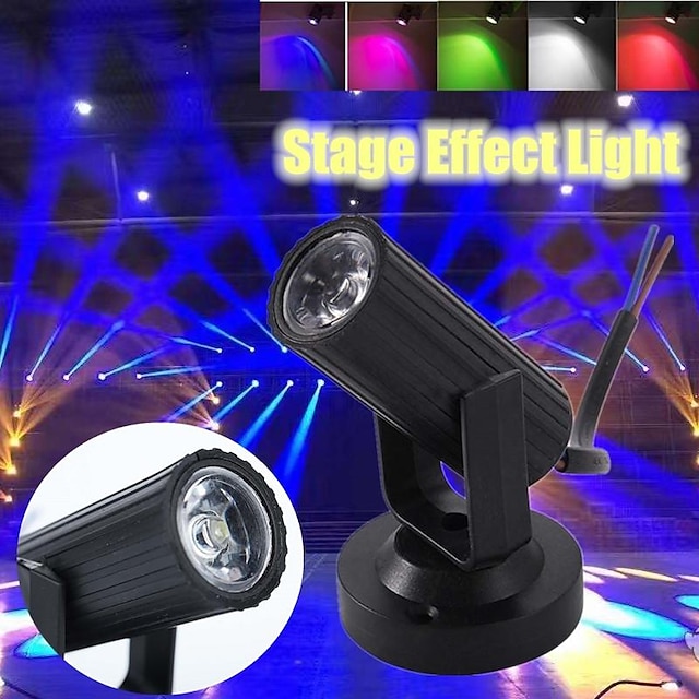  mini beam lys laser projektor led spotlight scene effekt lys ktv bar disco lys-6 farver