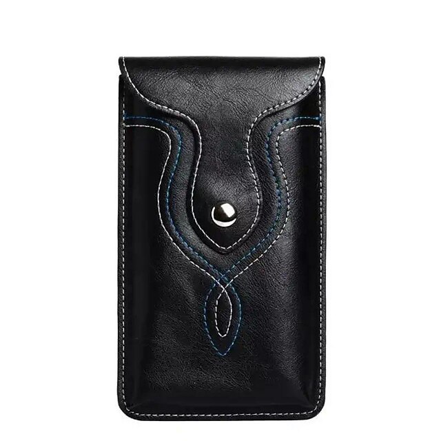  1 x PU-Leder, universelle vertikale Leder-Handytasche, Gürtelclip, Holster, Hüfttasche