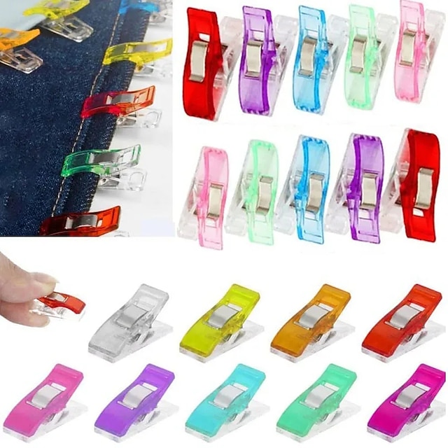  20 stks/pak multifunctionele naaiclips kleurrijke clips plastic clip opslag positionering quilten clips voor stof naaien ambachtelijke