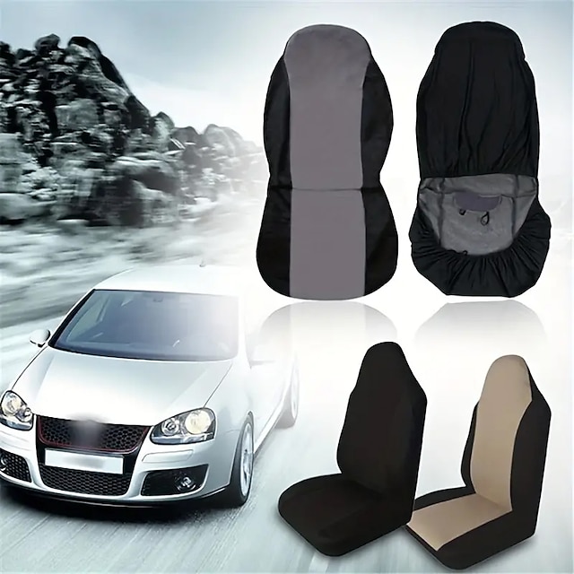  Car Seat Covers Single Piece Driver'S Seat Covers Elastic Mesh Integrated Seat Covers