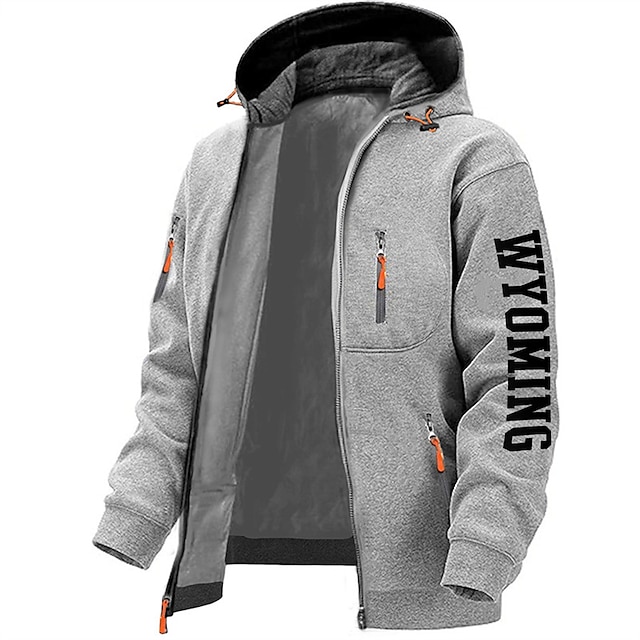  Herren Buchstabe Grafik-Drucke Hoodies Langarm Sweatshirts Mit Kapuze Modisch Täglich Urlaub Ausgehen Frühling & Herbst Dunkelblau Dunkelgray Grau Bekleidung Designer S M L XL 2XL 3XL
