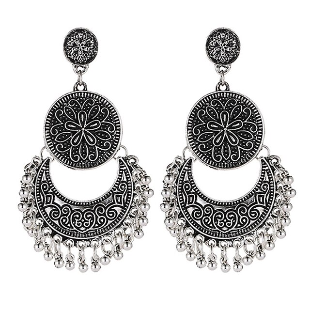 1 Pair Alloy Bohemian Sun&Moon Earrings For Women's Daily Festival Prom Date Beach 7
