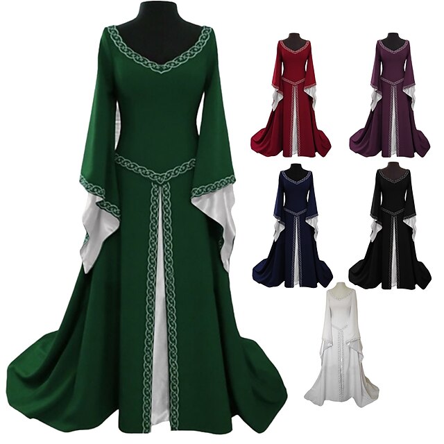 Medieval Renaissance Cocktail Dress Vintage Dress Prom Dress Outlander ...