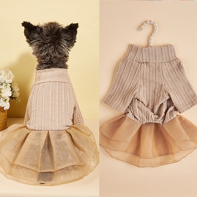  Cane Gatto Vestito Carino Casual Inverno Impermeabile Caldo Traspirante Morbido Lavabile Casual Quotidiano Abbigliamento per Cani for Bichon Frisé Volpino di Pomerania Cucciolo Papillon Piccolo