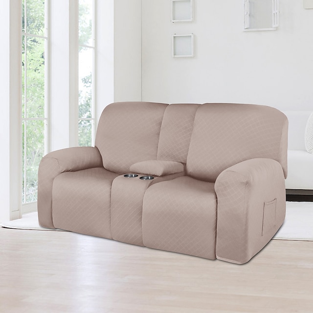 Waterproof Recliner Covers Loveseat With Middle Console Slipcover8 Piece Stretch Loveseat 2686