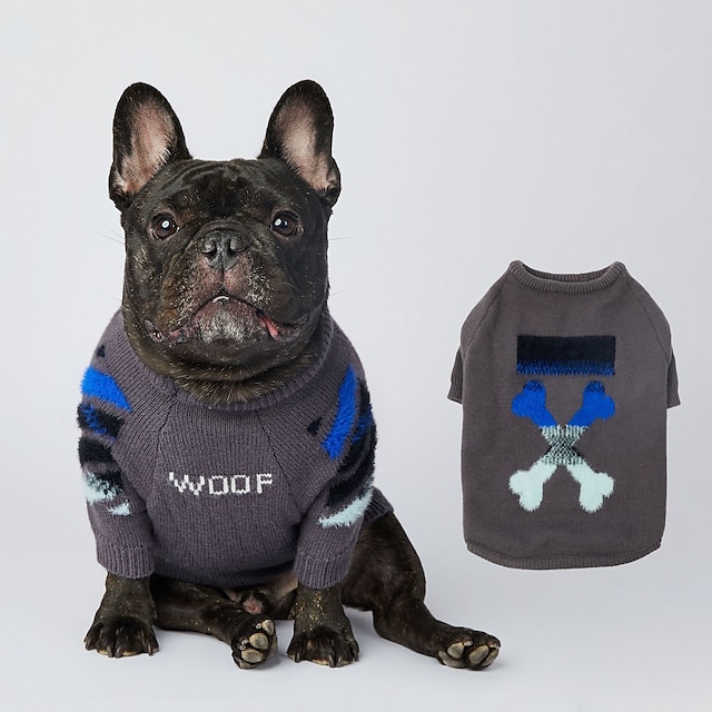  Kirky Schnauzer fa dou pet модный бренд популярный свитер для собак Забавный осенне-зимний вязаный пуловер одежда для собак