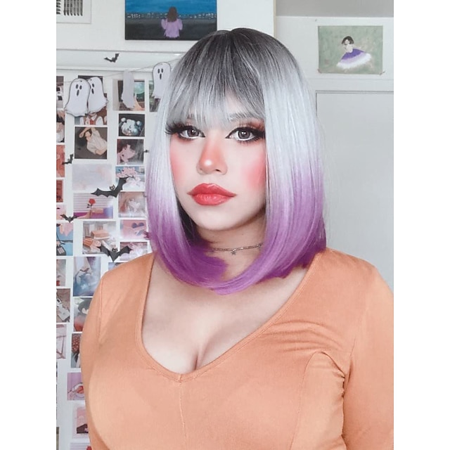 Xiaoyu Bob-Perücke – Naturkurz, Hellbraun, 30 Cm Lang – Mit Verstellbarem Band Für Perfekten Sitz