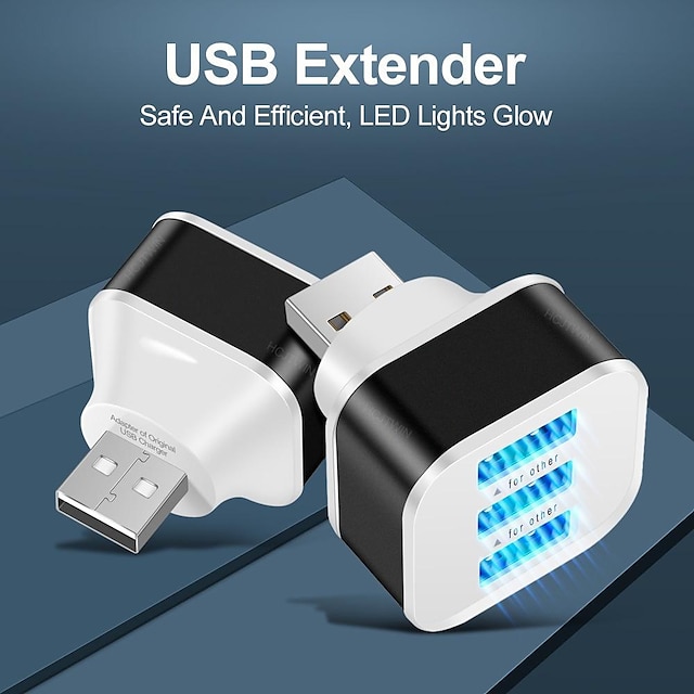  New 2.0HUB extender 3-port extended USB splitter USBHUB hub