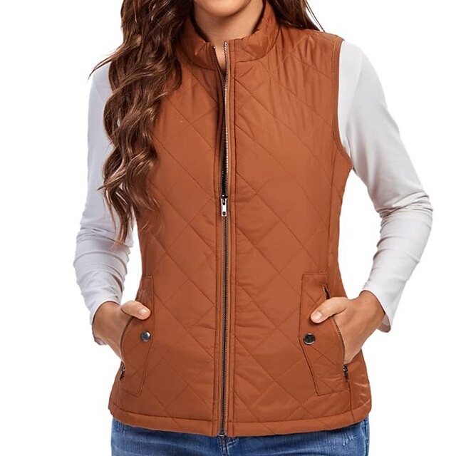 Women's Hiking Vest Sleeveless Top Outdoor Thermal Warm Quick Dry