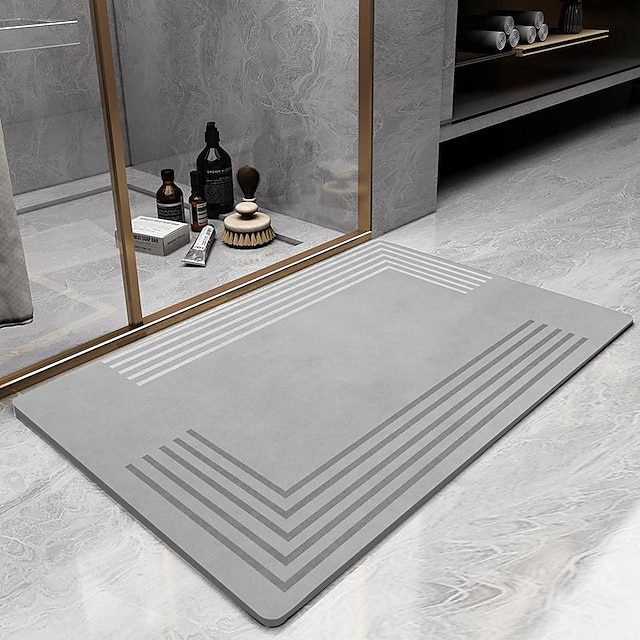  tapis de bain en terre de diatomées porte de toilette super absorbante tapis de pied à séchage rapide tapis de porte d'entrée tapis antidérapant
