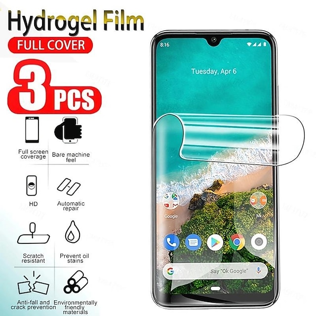  3 pcs Screen Protector For Samsung Galaxy S24 Ultra Plus S23 S22 S21 S20 Ultra Plus FE S10 Note 20 Ultra 10 Plus Note 10 Plus TPU Hydrogel Anti Bubbles Anti-Fingerprint Ultra Thin 3D Touch Compatible