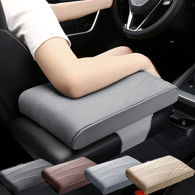 StarFire Car Memory Cotton Armrest Box Booster Pad Protective Cover Universal Car Arm Pad Hand Rest Booster Pad 15