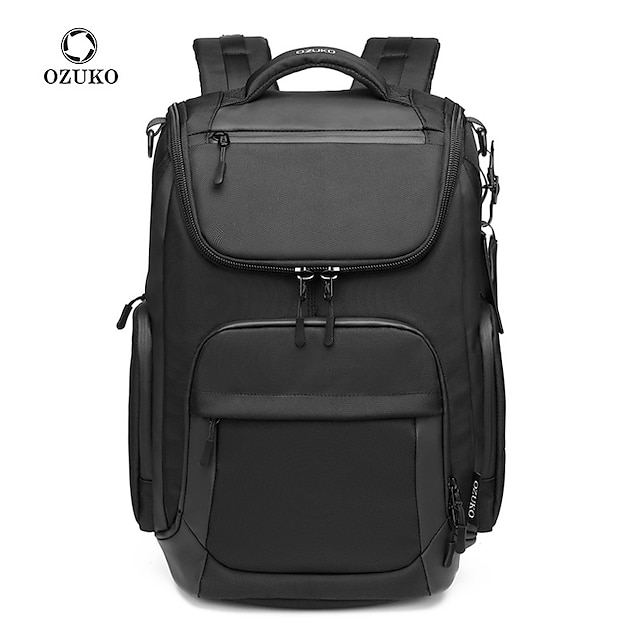  Mochila multifunción ozuko para hombre, mochilas impermeables de gran capacidad, mochila para portátil de 16, bolsa de carga usb para viajes de negocios para hombre