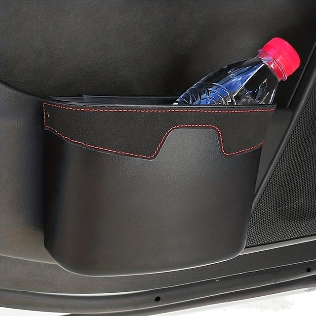 atualize seu carro com esta lata de lixo multifuncional & caixa de armazenamento suspensa - 7,08*5,9in/18*15cm