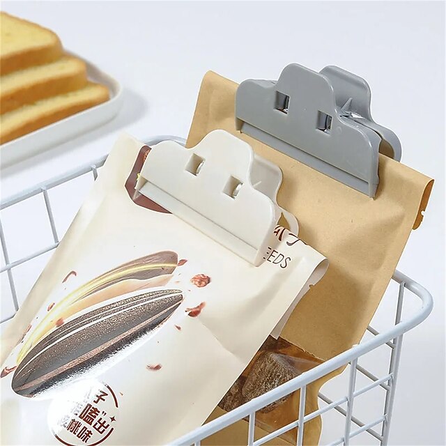  5 stks/partij draagbare grote keuken opslag voedsel snack seal afdichting zak clips sealer klem plastic tool