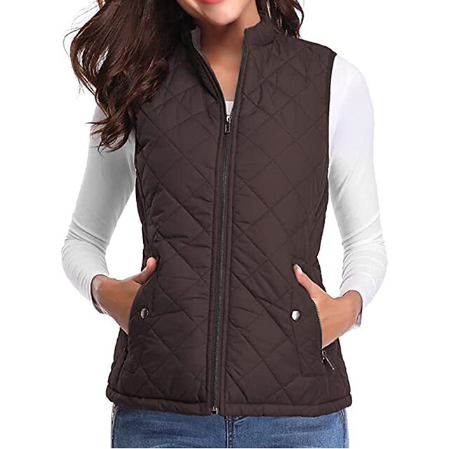 Women's Hiking Vest Sleeveless Top Outdoor Thermal Warm Quick Dry