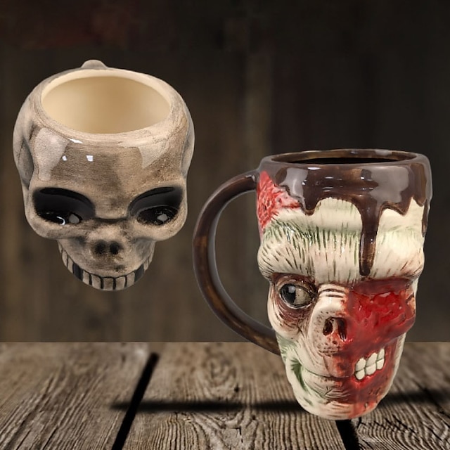  Halloween Skull Wine Glass Cup Bar Beer Glass Creative Mug Cup