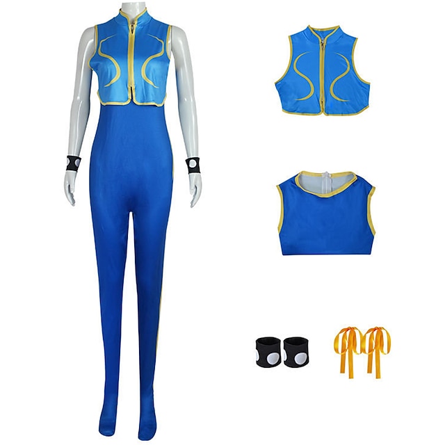 Inspired by Street Fighter CHUN LI Video Game Cosplay Costumes Cosplay ...