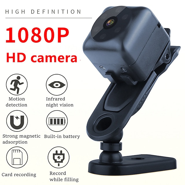  Neue Mini-1080p-HD-Nachtsicht-Sicherheitsvideo-Bewegungserkennungs-Überwachungskamera
