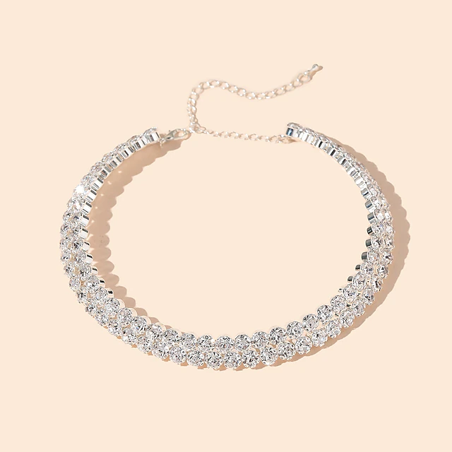 1PC Choker Necklace For Women's Wedding Party Evening Alloy Classic Precious 6