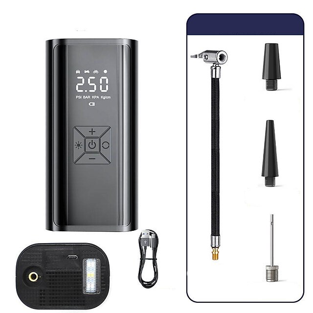  Vehicle-mounted Inflator Pump Automobile Car Small Portable Tire Multifunctional Inflator Electric Inflator Automobile