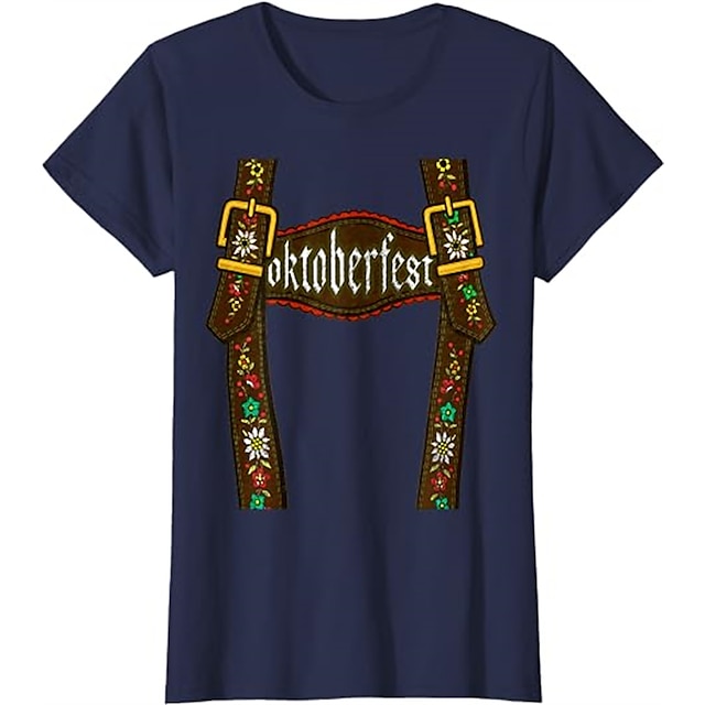  Piwo Oktoberfest Bawaria Koszulkowy Anime 3D Graficzny Na Dla par Męskie Damskie Dla dorosłych Piwo Oktoberfest Bal maskowy Druk 3D Codzienne