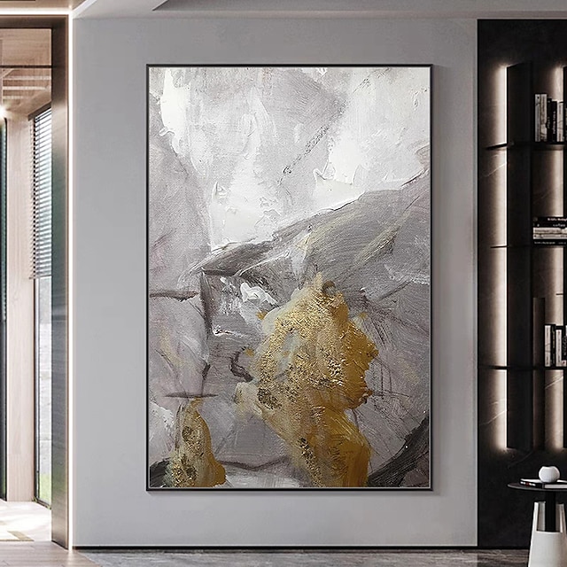  mintura ručně vyráběné zlaté abstraktní olejomalby na plátně nástěnná umělecká dekorace moderní obraz pro domácí dekoraci válcovaný bezrámový nenatažený obraz