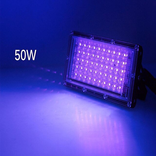 50w 100w Led Uv Black Lights Stage Blacklight Ultraviolet Flood Effect Light For Halloween Xmas