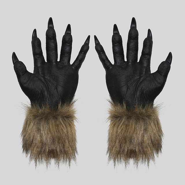  warewolf Halloween Handschoenen / Masker / Hallloween figuren Grappig Eng kostuum Volwassenen Voor heren / Dames Halloween / Carnaval / Mardi Gras Gemakkelijke Halloween-kostuums Aankleden