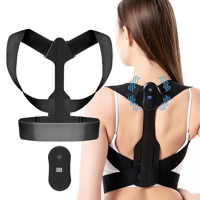 Smart Posture Corrector Invisible Correction Belt Reminder Sitting Posture Hunchback Back Sensor Orthosis Strap USB 10