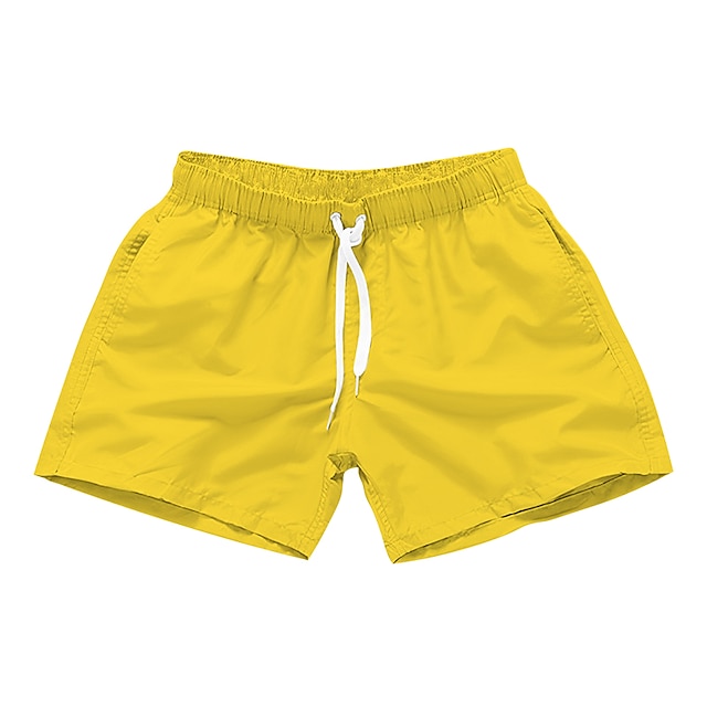  Miesten Surffishortsit Uimashortsit Uimahousut Kurenauha Taskut Yhtenäinen Vedenkestävä UV-aurinkosuojaus Uima-allas Havaijilainen Rento / urheilullinen Musta Valkoinen Mikrojoustava