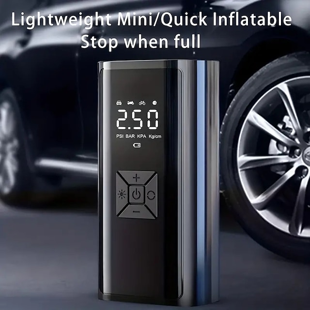  Vehicle-mounted Inflator Pump Automobile Car Small Portable Tire Multifunctional Inflator Electric Inflator Automobile
