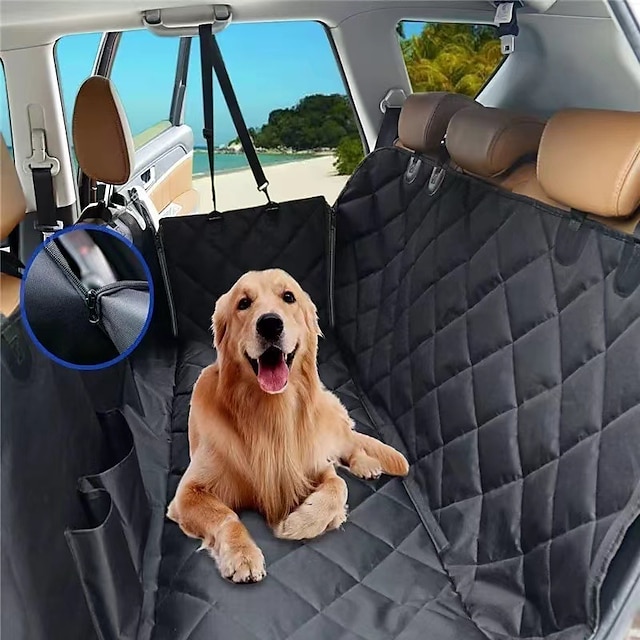  Car Mounted Pet Mat 4-in-1 Multi-purpose Pet Rear Seat Dog Mat Anti Dirt Car Mounted Rear Dog Litter Mat